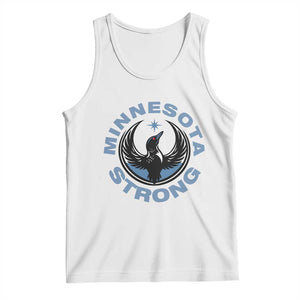 Minnesota Strong Tank Top MN State Bird Loon Resistance Political Protest TS14 White Print Your Wear