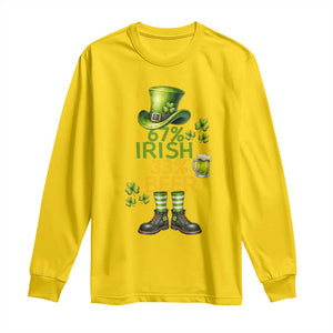 67 Irish 33 Beer Long Sleeve Shirt Funny Six Seven Leprechaun Drinking Beer Lover TS14 Daisy Print Your Wear