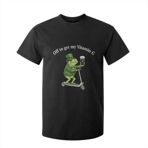 Funny Frog St Patricks Day Meme T Shirt For Kid Vitamin G Irish Beer TS14 Black Print Your Wear