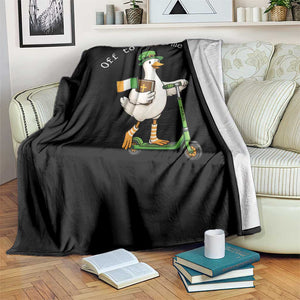 Funny Goose Christian St Patricks Day Throw Blanket Off To Find Me Lucky TS14 Print Your Wear