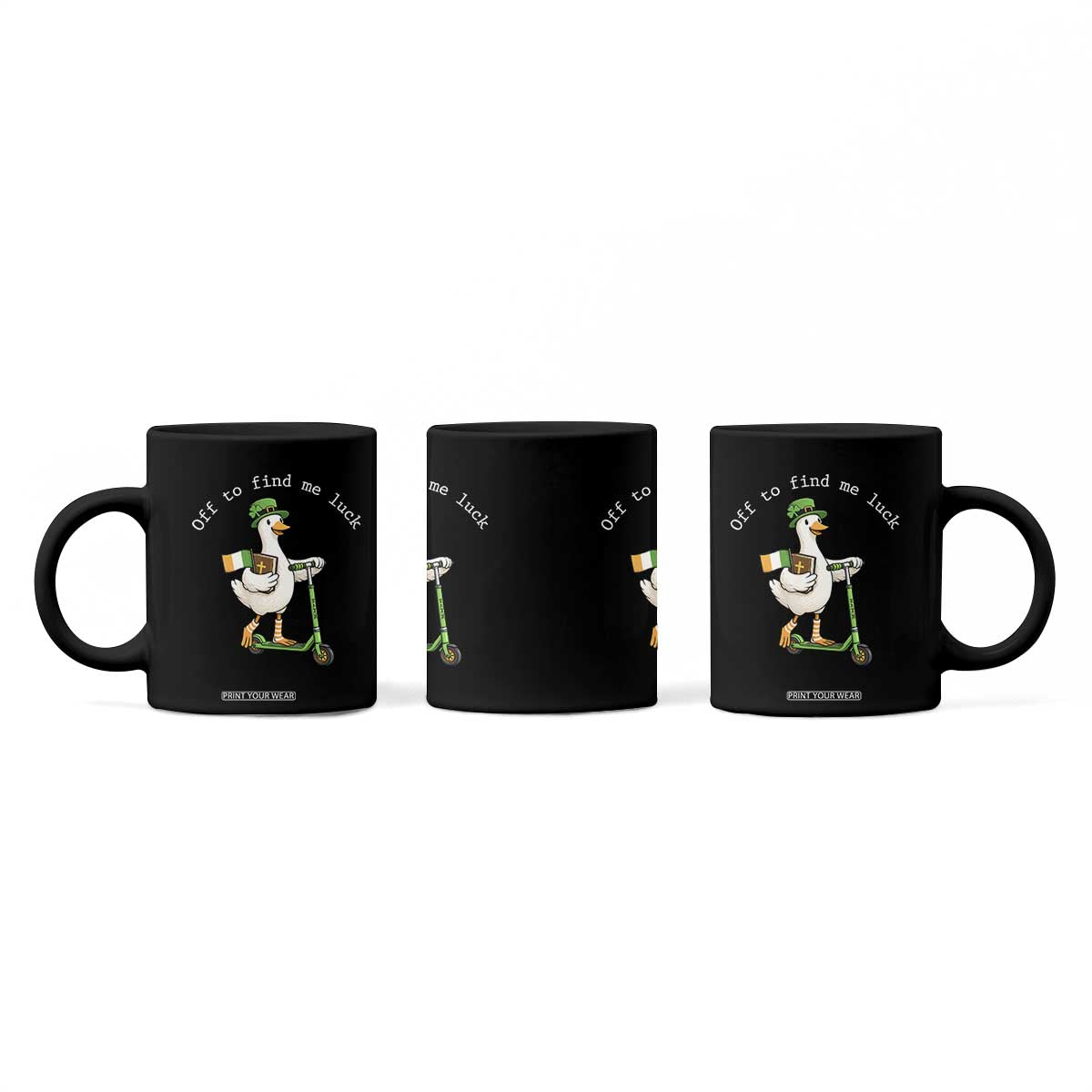 Funny Goose Christian St Patricks Day Coffee Mug Off To Find Me Lucky TS14 Print Your Wear