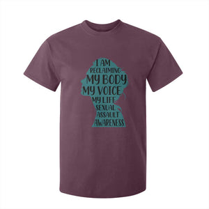 Sexual Assault Awareness T Shirt For Kid Women Support Survivors TS14 Maroon Print Your Wear