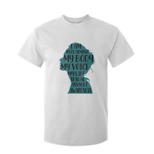 Sexual Assault Awareness T Shirt For Kid Women Support Survivors TS14 White Print Your Wear