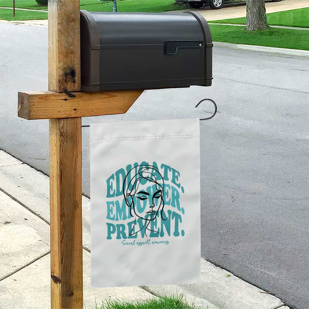 Sexual Assault Awareness Prevention Garden Flag Educate Empower Prevent Women's Right TS14 Print Your Wear