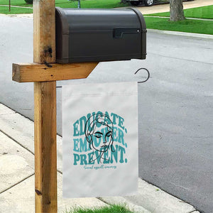 Sexual Assault Awareness Prevention Garden Flag Educate Empower Prevent Women's Right TS14 Print Your Wear