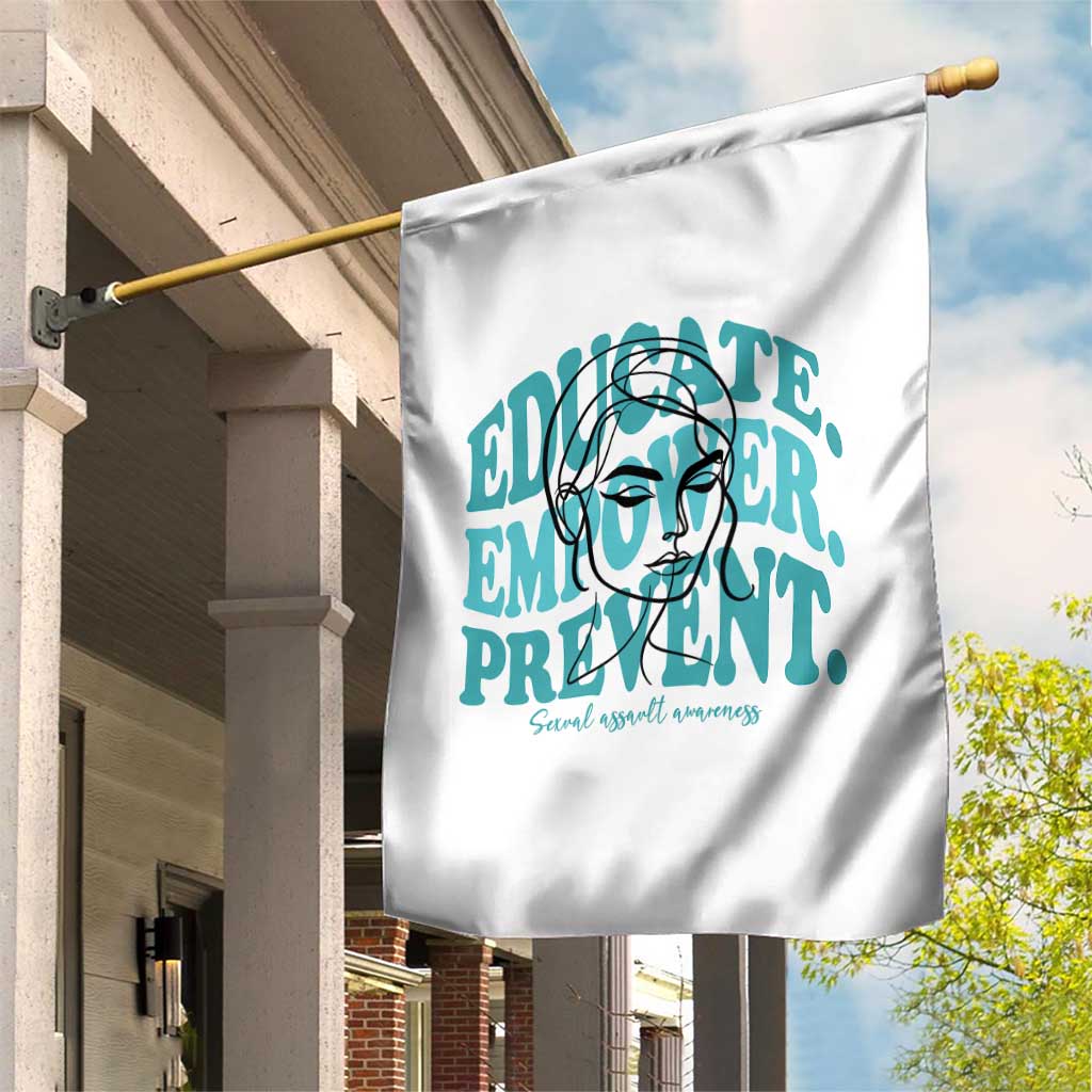 Sexual Assault Awareness Prevention Garden Flag Educate Empower Prevent Women's Right TS14 Print Your Wear