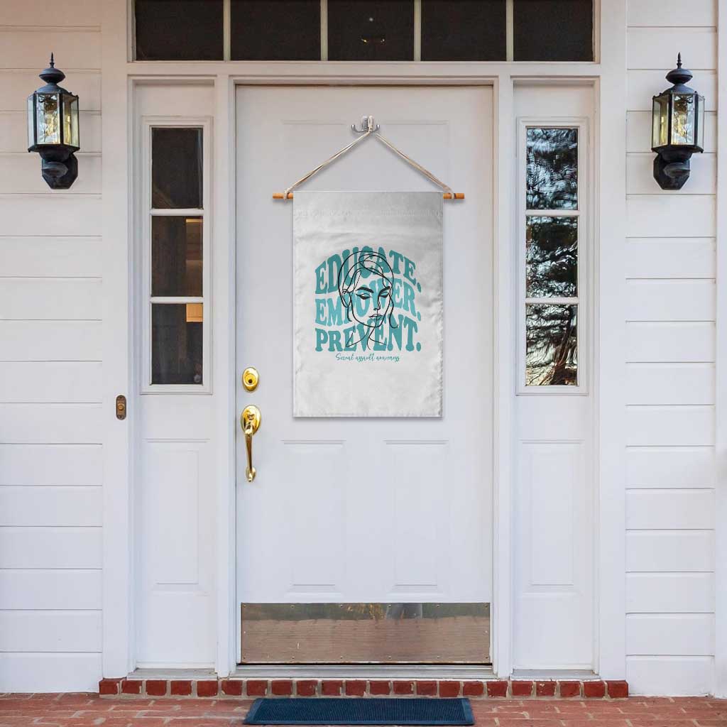 Sexual Assault Awareness Prevention Garden Flag Educate Empower Prevent Women's Right TS14 Print Your Wear
