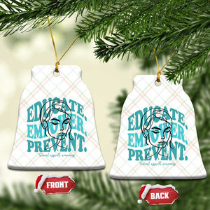 Sexual Assault Awareness Prevention Ceramic Ornament Educate Empower Prevent Women's Right TS14 Print Your Wear