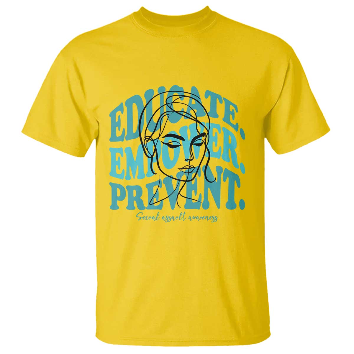 Sexual Assault Awareness Prevention T Shirt Educate Empower Prevent Women's Right TS14 Daisy Print Your Wear