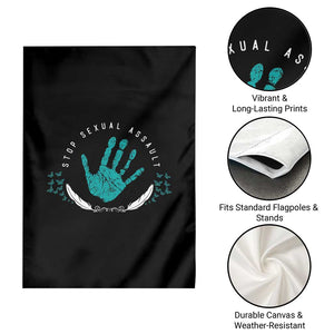 Stop Sexual Assault Awareness Survivor Garden Flag TS14 Print Your Wear