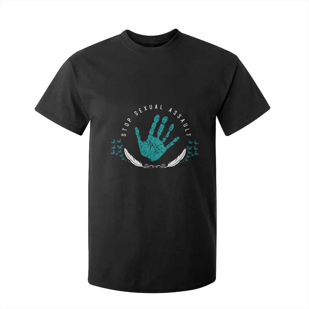 Stop Sexual Assault Awareness Survivor T Shirt For Kid TS14 Black Print Your Wear