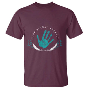 Stop Sexual Assault Awareness Survivor T Shirt TS14 Maroon Print Your Wear
