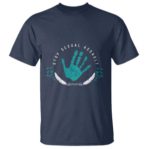 Stop Sexual Assault Awareness Survivor T Shirt TS14 Navy Print Your Wear