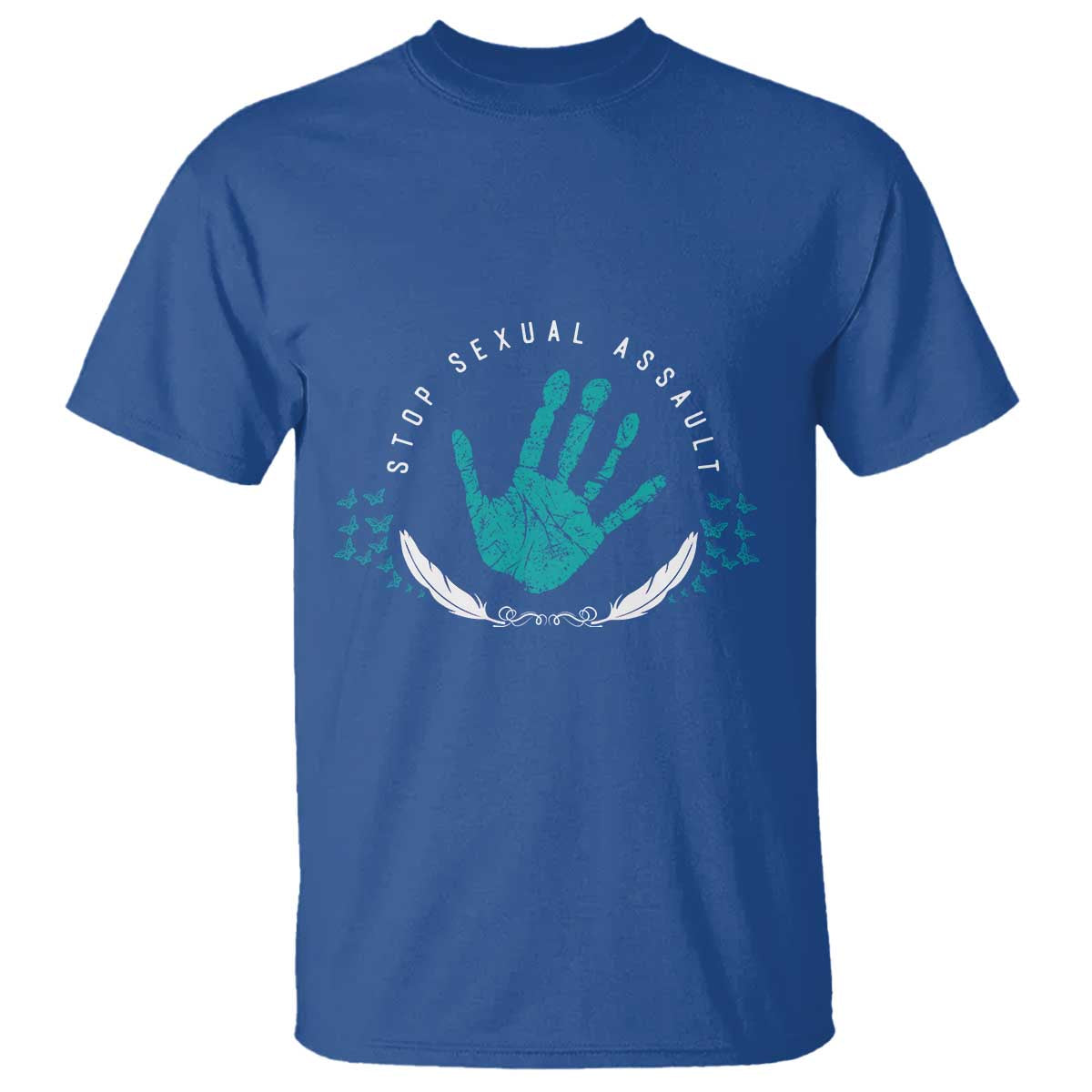 Stop Sexual Assault Awareness Survivor T Shirt TS14 Royal Blue Print Your Wear