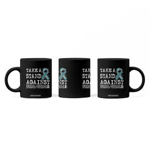 Sexual Assault Awareness Month Coffee Mug Stand Against Sexual Assault & Domestic Violence TS14 Print Your Wear