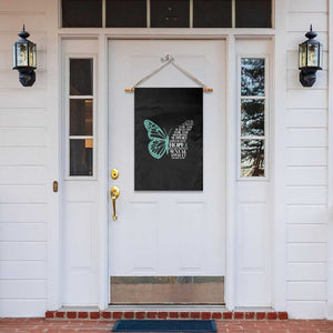 I Wear Teal For Sexual Assault Awareness Garden Flag TS14 Print Your Wear