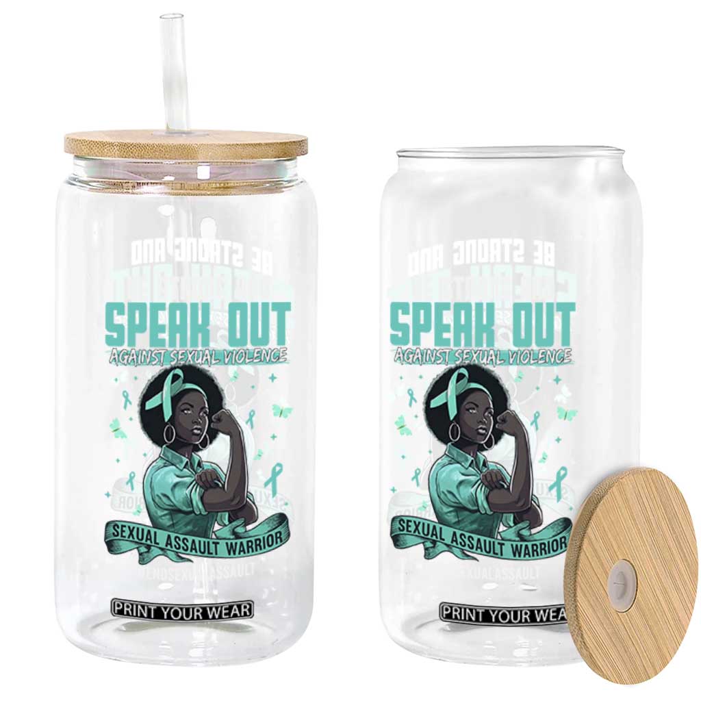 Sexual Assault Awareness Glass Can Support African Women Stop Sexual Abuse Awareness TS14 Print Your Wear