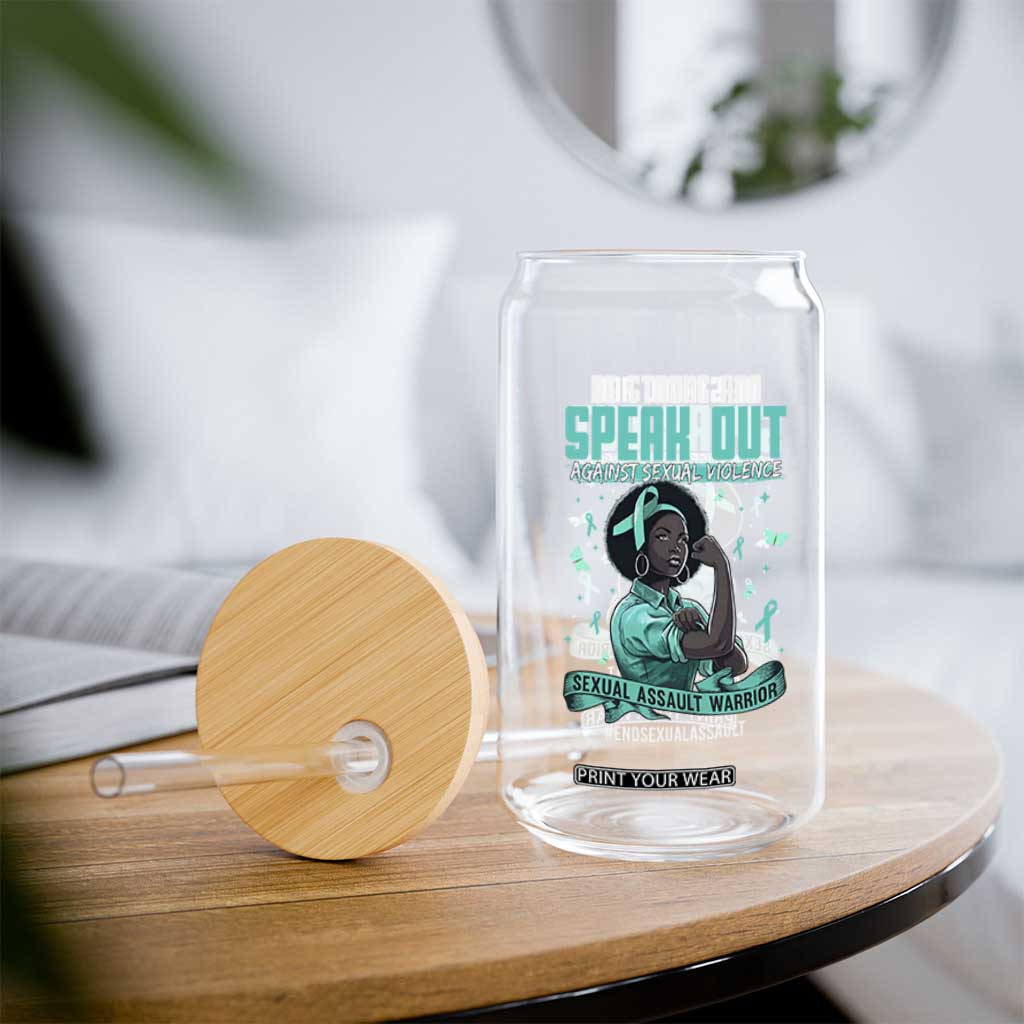 Sexual Assault Awareness Glass Can Support African Women Stop Sexual Abuse Awareness TS14 Print Your Wear