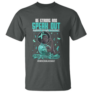 Sexual Assault Awareness T Shirt Support African Women Stop Sexual Abuse Awareness TS14 Dark Heather Print Your Wear