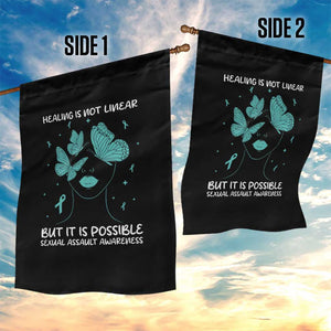 Sexual Assault Awareness Garden Flag Healing Is Not Linear But It Is Possible TS14 Print Your Wear