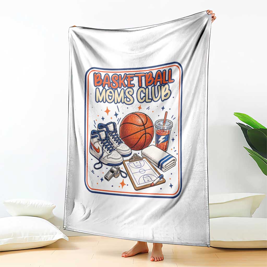 Basketball Moms Club Throw Blanket Funny Mother’s Day Gift TS14 Print Your Wear