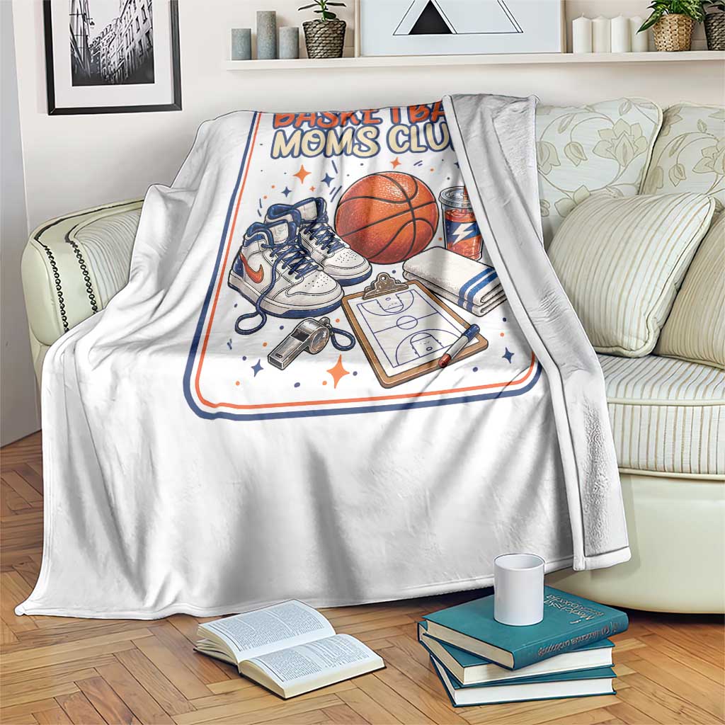 Basketball Moms Club Throw Blanket Funny Mother’s Day Gift TS14 Print Your Wear