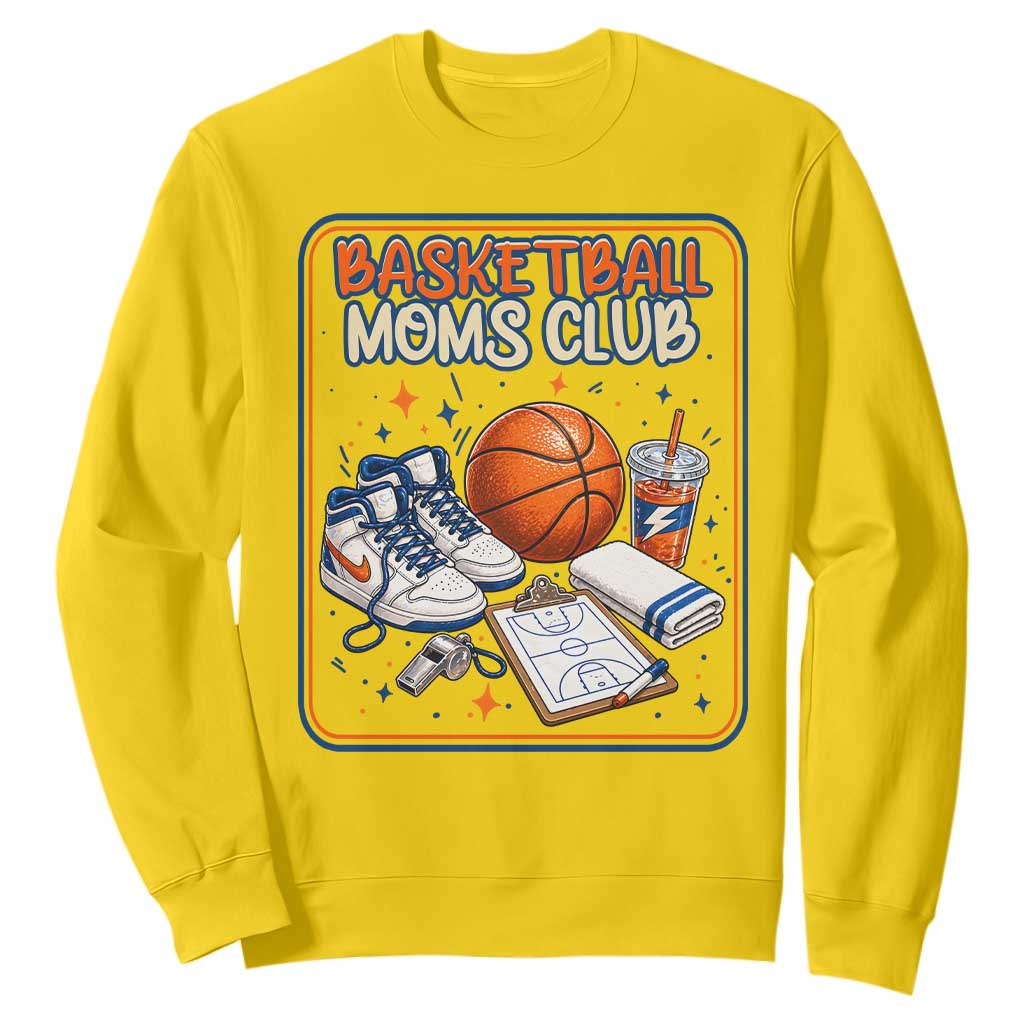 Basketball Moms Club Sweatshirt Funny Mother’s Day Gift TS14 Daisy Print Your Wear