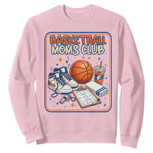 Basketball Moms Club Sweatshirt Funny Mother’s Day Gift TS14 Light Pink Print Your Wear