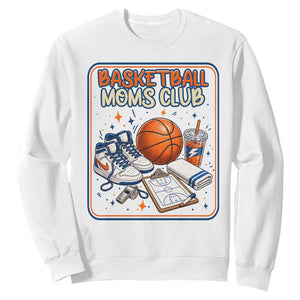 Basketball Moms Club Sweatshirt Funny Mother’s Day Gift TS14 White Print Your Wear