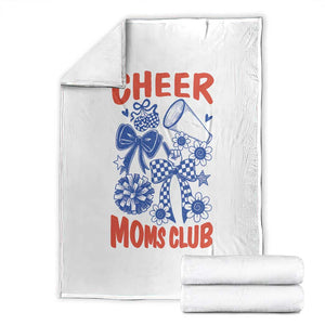 Cheer Moms Club Throw Blanket Funny Cheerleading Mom Mother’s Day Gift TS14 White Print Your Wear