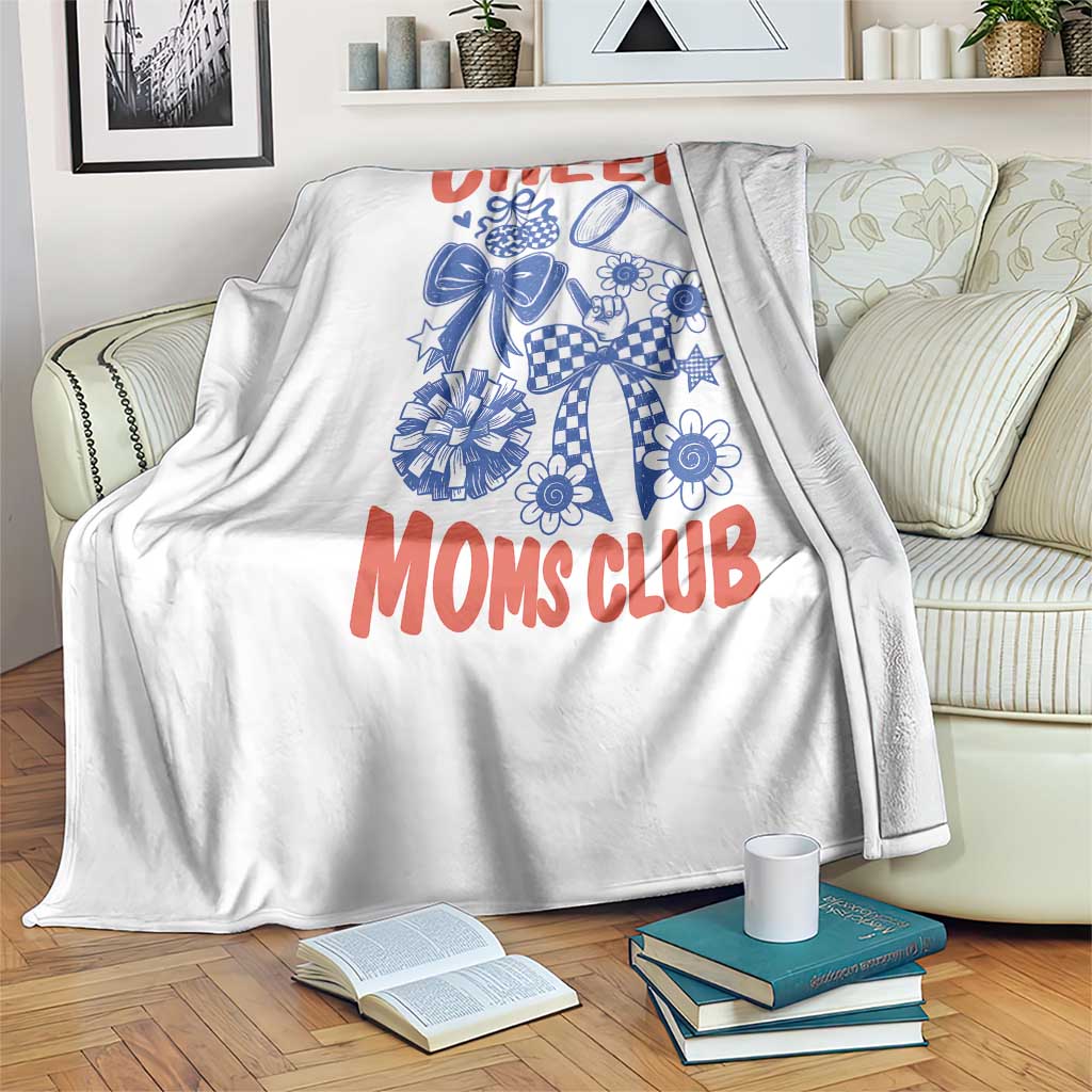 Cheer Moms Club Throw Blanket Funny Cheerleading Mom Mother’s Day Gift TS14 Print Your Wear