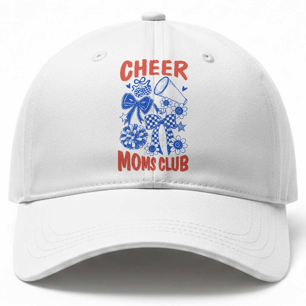 Cheer Moms Club Baseball Cap Funny Cheerleading Mom Mother’s Day Gift TS14 Print Your Wear