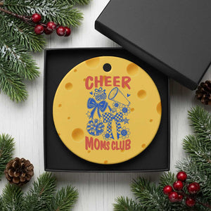 Cheer Moms Club Ceramic Ornament Funny Cheerleading Mom Mother’s Day Gift TS14 1pc Yellow Cheese Print Your Wear