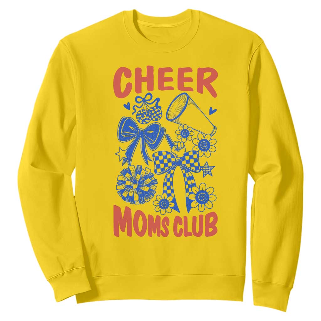 Cheer Moms Club Sweatshirt Funny Cheerleading Mom Mother’s Day Gift TS14 Daisy Print Your Wear