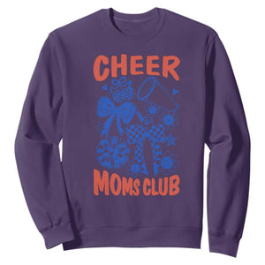 Cheer Moms Club Sweatshirt Funny Cheerleading Mom Mother’s Day Gift TS14 Purple Print Your Wear