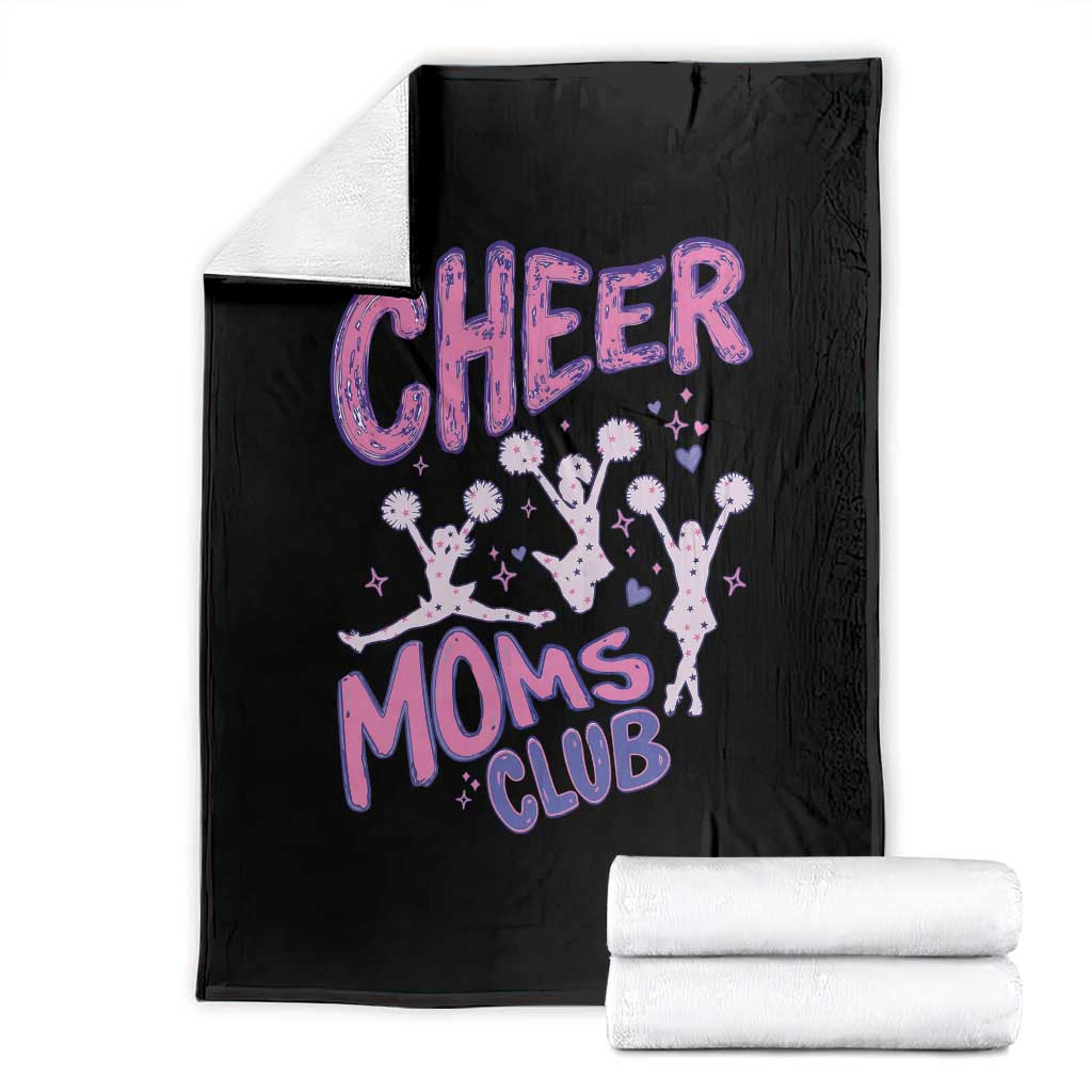 Cheer Moms Club Throw Blanket Cheerleader Mom Mother’s Day Gift TS14 Black Print Your Wear