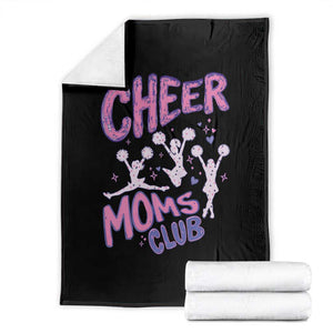 Cheer Moms Club Throw Blanket Cheerleader Mom Mother’s Day Gift TS14 Black Print Your Wear
