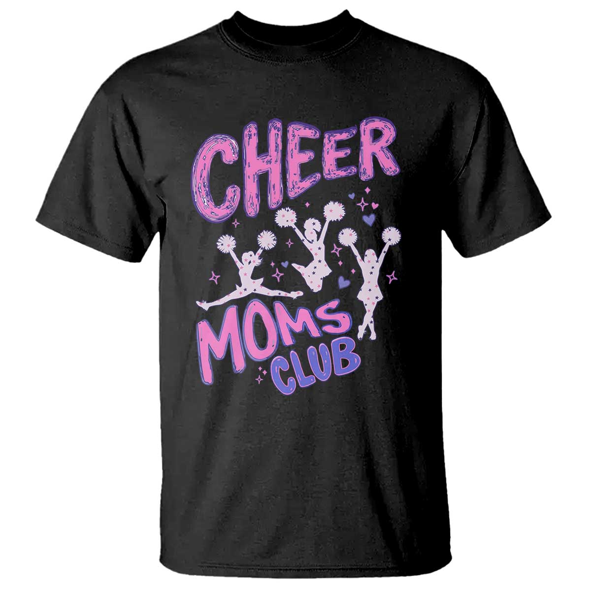 Cheer Moms Club T Shirt Cheerleader Mom Mother’s Day Gift TS14 Black Print Your Wear