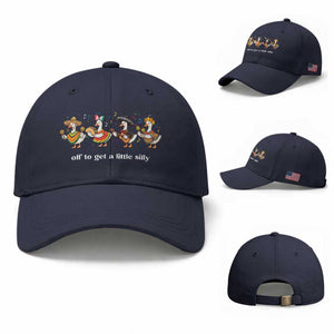 Funny Silly Goose Cinco De Mayo Baseball Cap Off To Get A Little Silly TS14 Baseball Cap Universal Fit Navy Print Your Wear