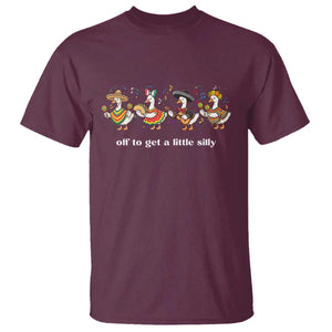 Funny Silly Goose Cinco De Mayo T Shirt Off To Get A Little Silly TS14 Maroon Print Your Wear