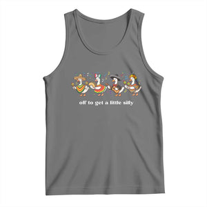 Funny Silly Goose Cinco De Mayo Tank Top Off To Get A Little Silly TS14 Black Heather Print Your Wear
