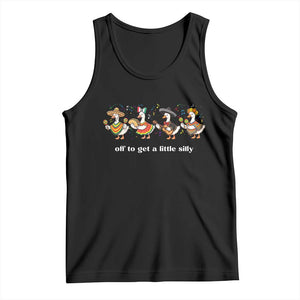 Funny Silly Goose Cinco De Mayo Tank Top Off To Get A Little Silly TS14 Black Print Your Wear
