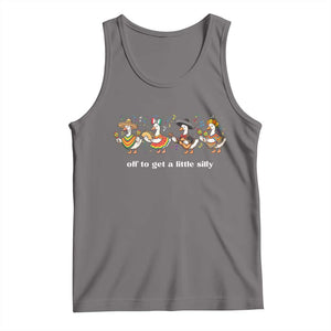Funny Silly Goose Cinco De Mayo Tank Top Off To Get A Little Silly TS14 Deep Heather Print Your Wear