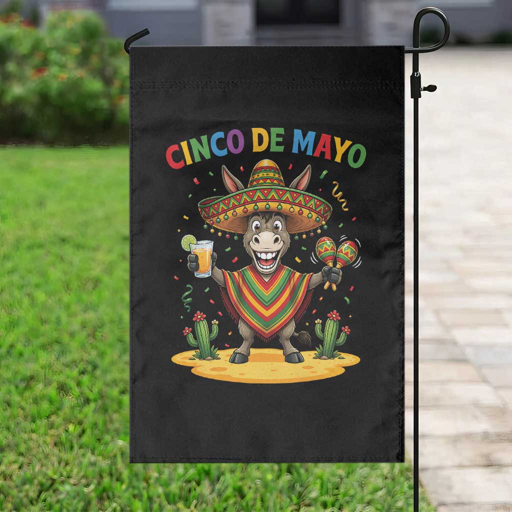 Cinco de Mayo Donkey Mexican Fiesta Garden Flag TS14 Print Your Wear