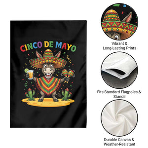 Cinco de Mayo Donkey Mexican Fiesta Garden Flag TS14 Print Your Wear