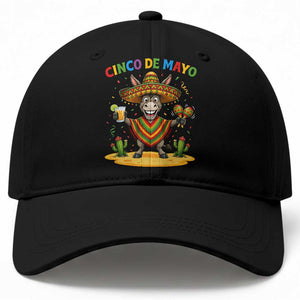 Cinco de Mayo Donkey Mexican Fiesta Baseball Cap TS14 Print Your Wear