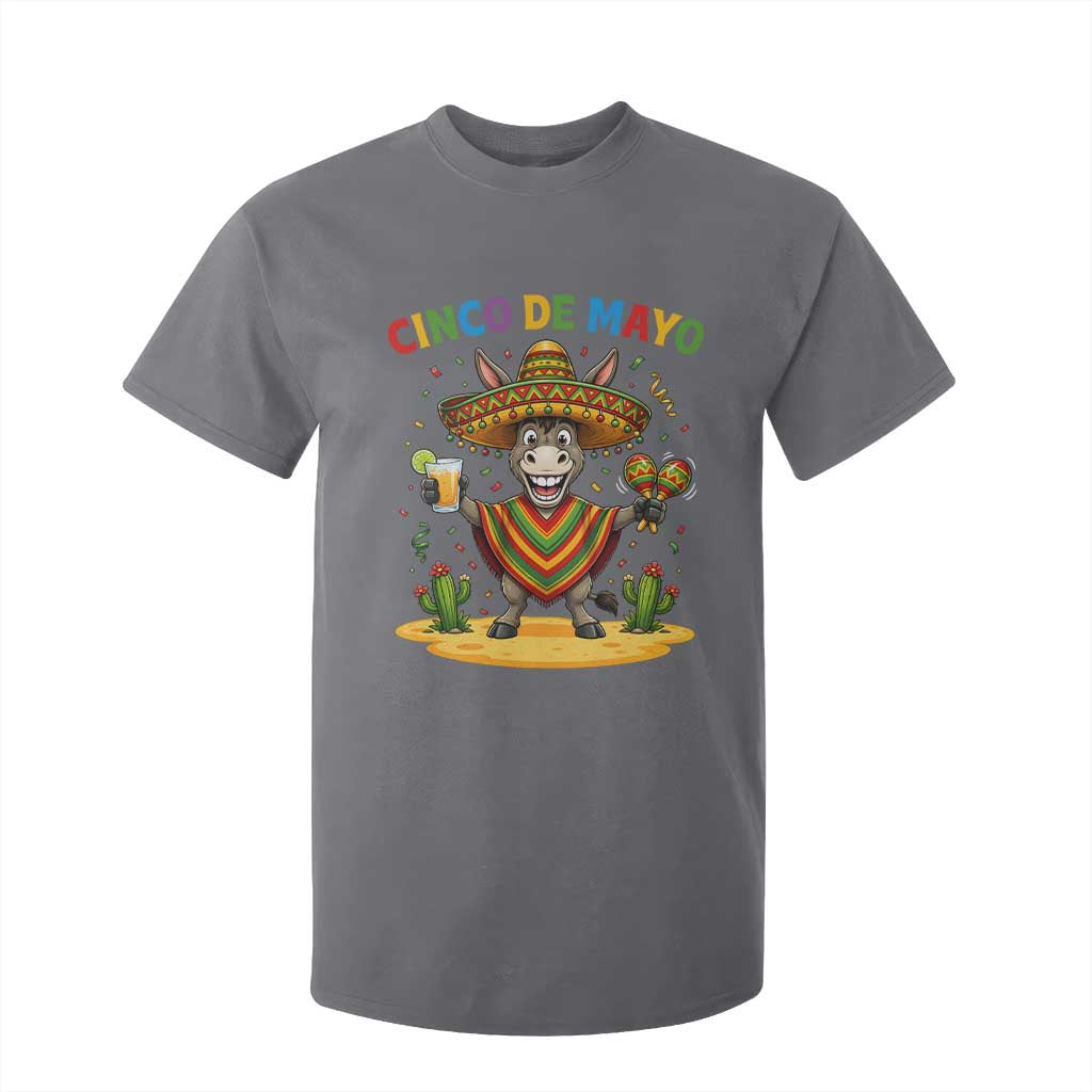 Cinco de Mayo Donkey Mexican Fiesta T Shirt For Kid TS14 Charcoal Print Your Wear
