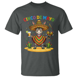 Cinco de Mayo Donkey Mexican Fiesta T Shirt TS14 Dark Heather Print Your Wear