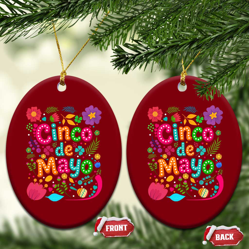 Cinco de Mayo Ceramic Ornament Funny Mexican Fiesta TS14 Print Your Wear