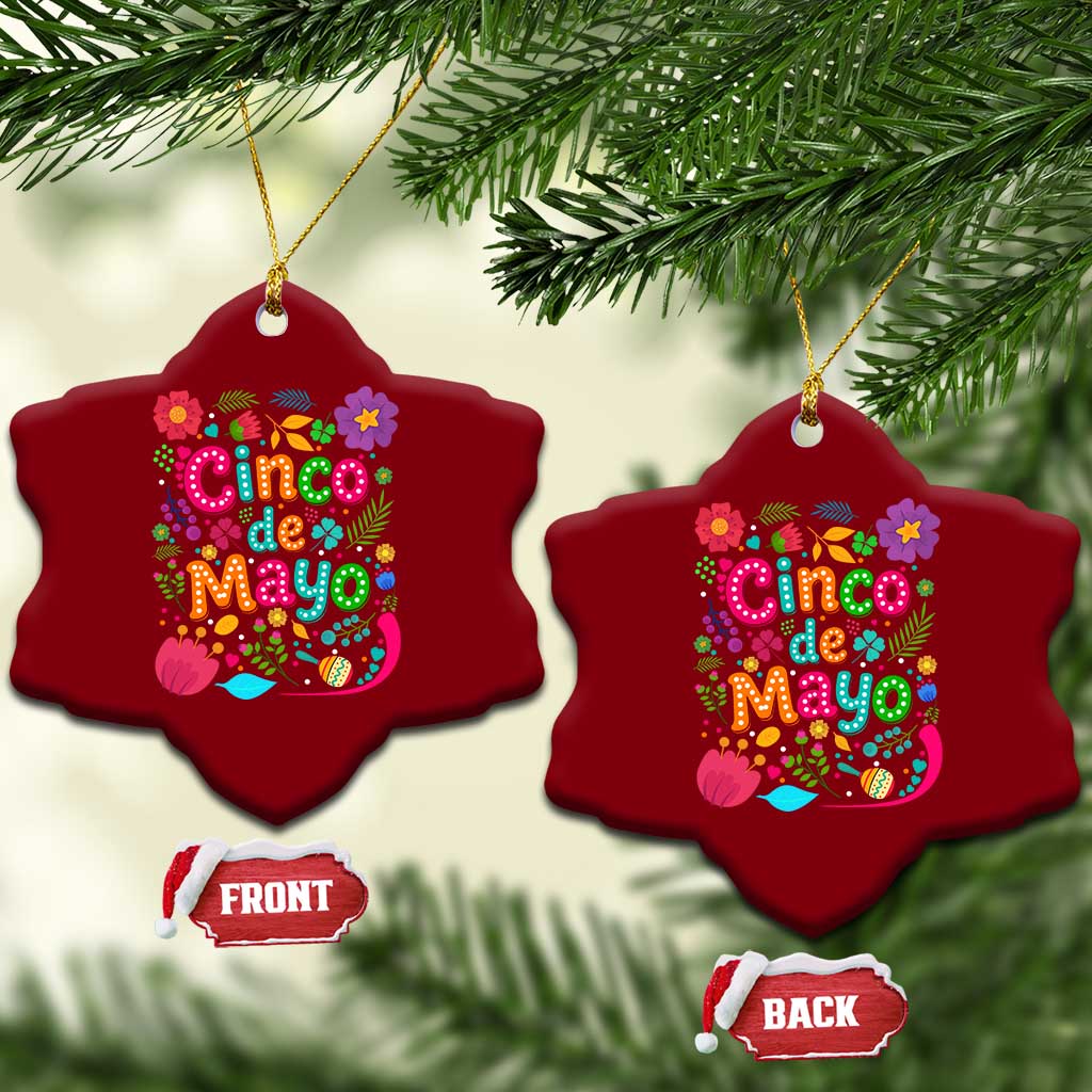 Cinco de Mayo Ceramic Ornament Funny Mexican Fiesta TS14 Print Your Wear
